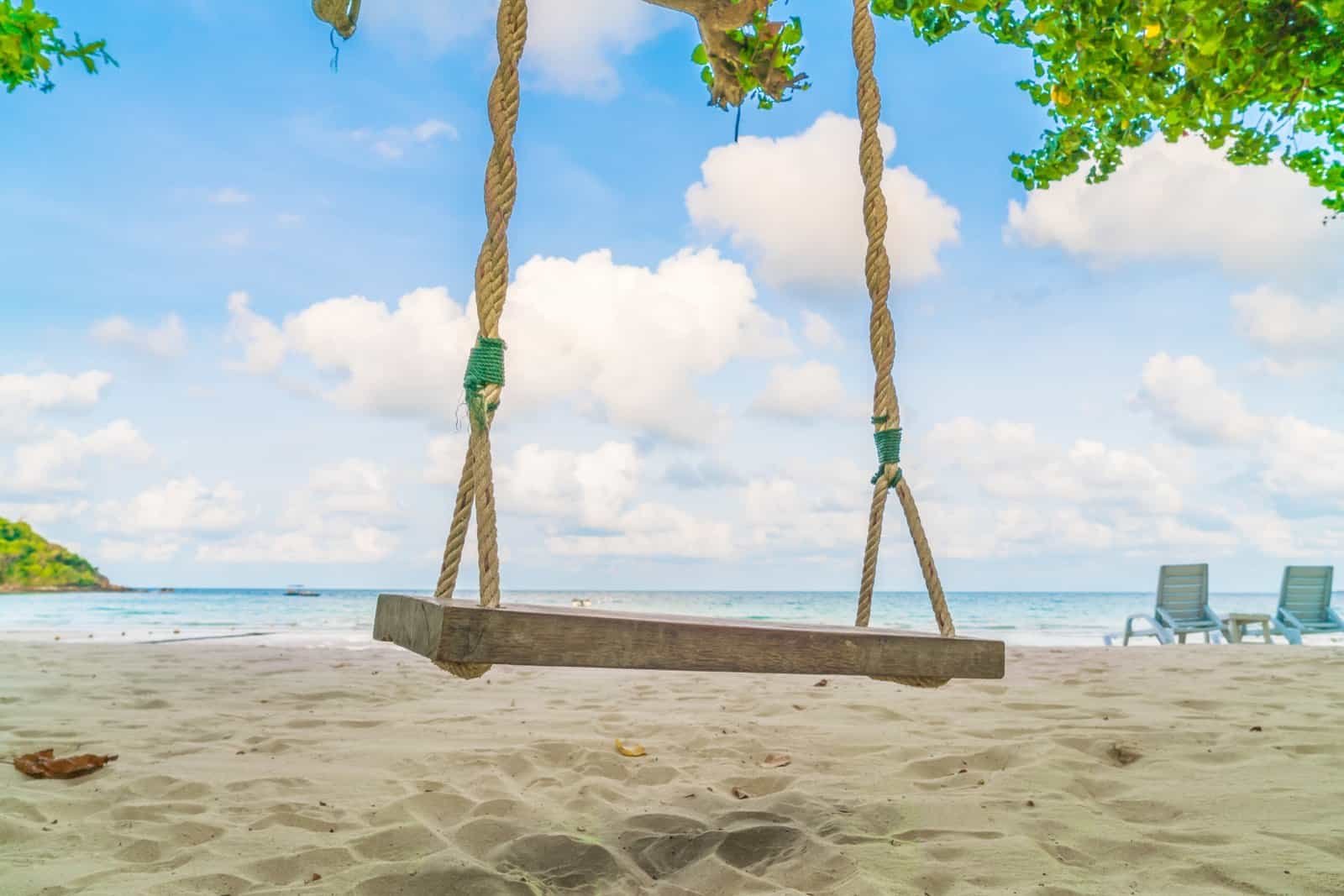 Swing on the beach