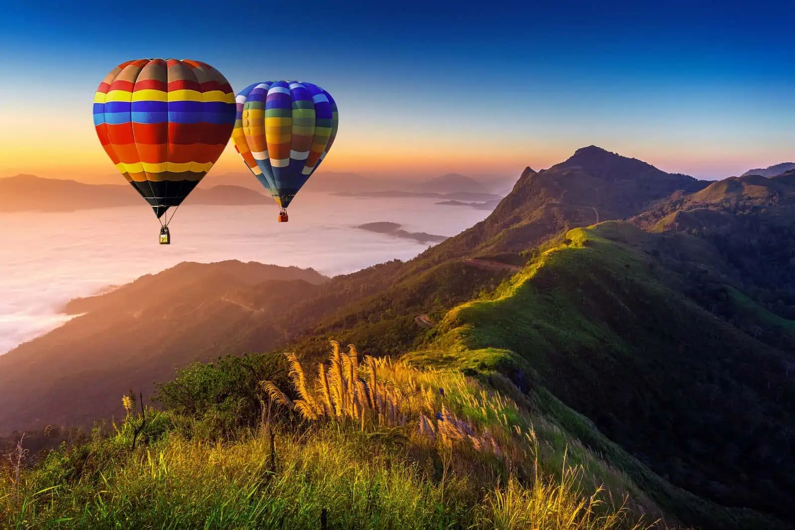 Intelligent experiences, hot air balloons, sky, scenery, experience