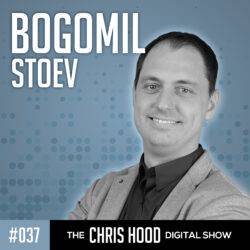 Professional portrait of Chris Hood, host of The Chris Hood Digital Show, featuring his friendly smile, stylish attire, and modern appearance, designed for digital media and podcast branding.