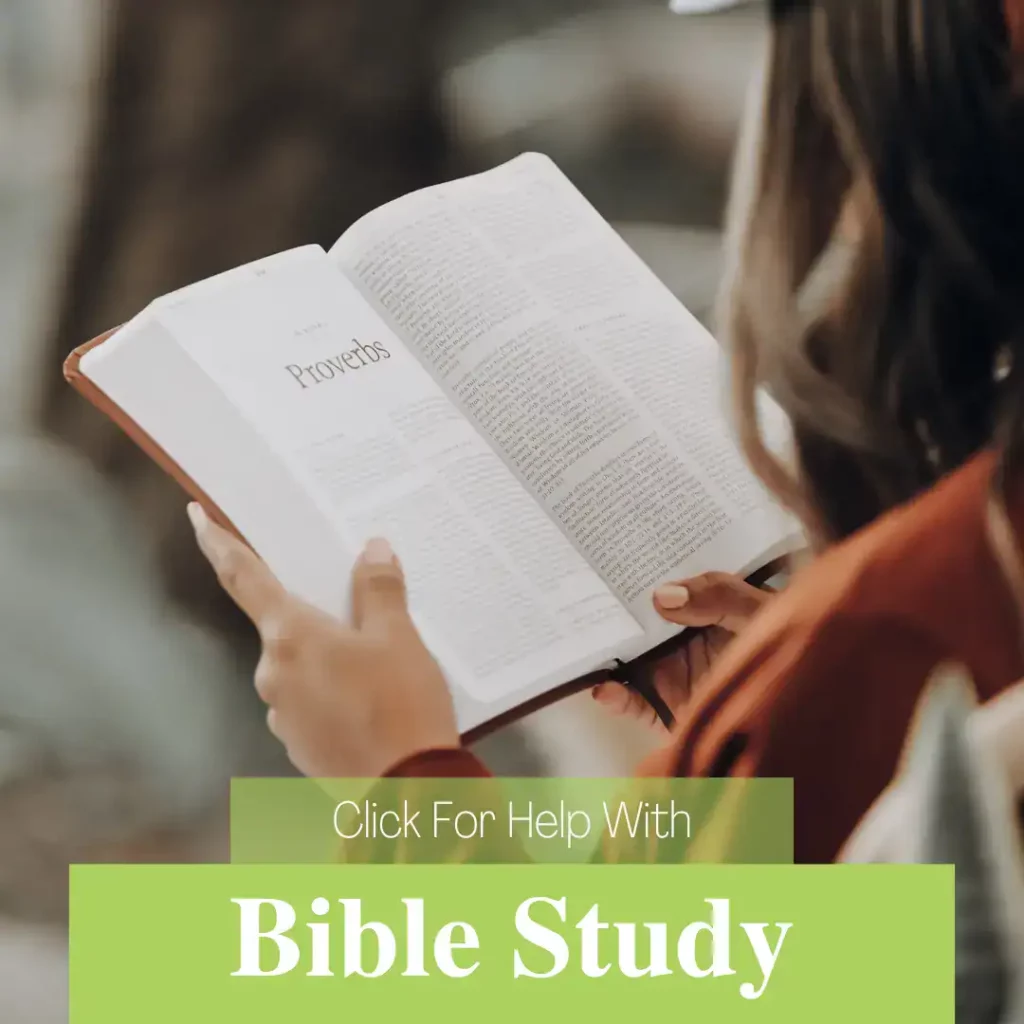 A christian woman reading her bible