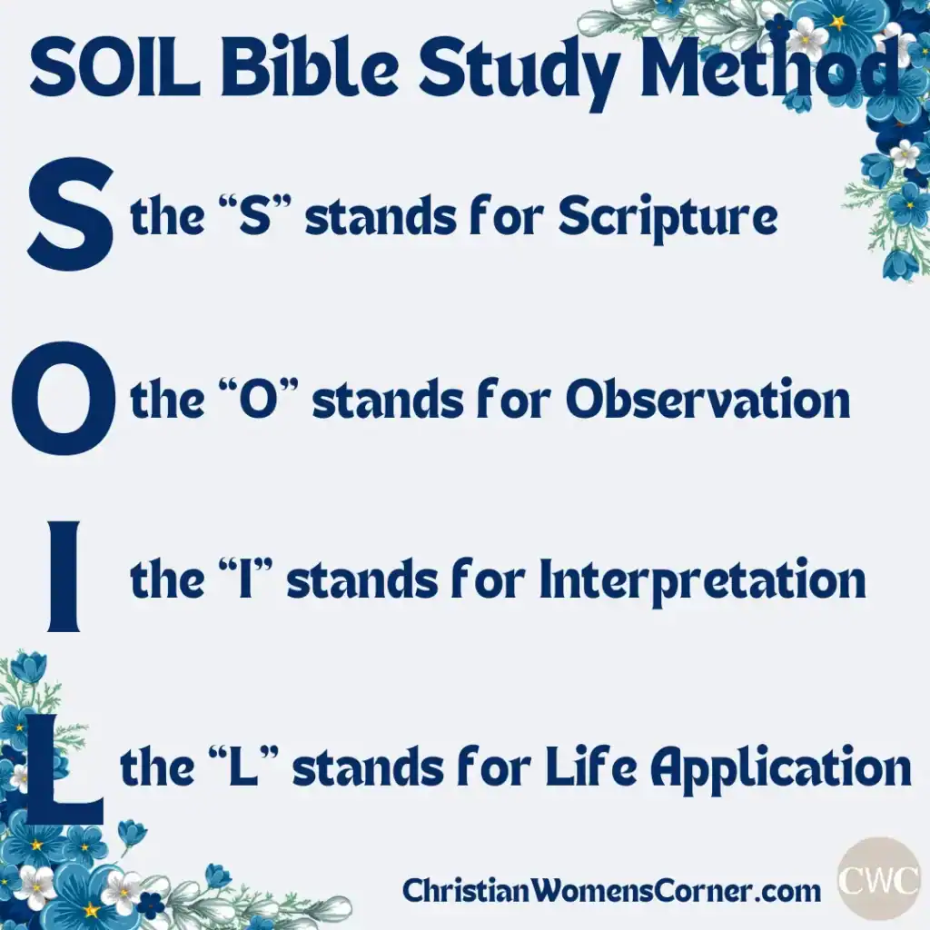 Spiritual renewal and growth SOIL Spiritual renewal and growth SOIL