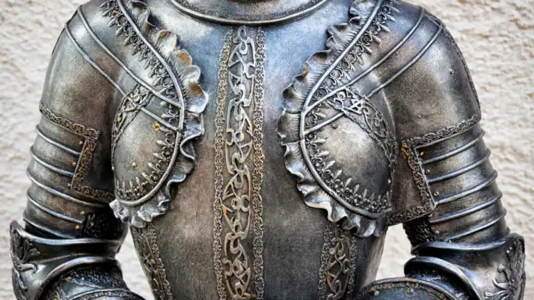A breastplate made of iron