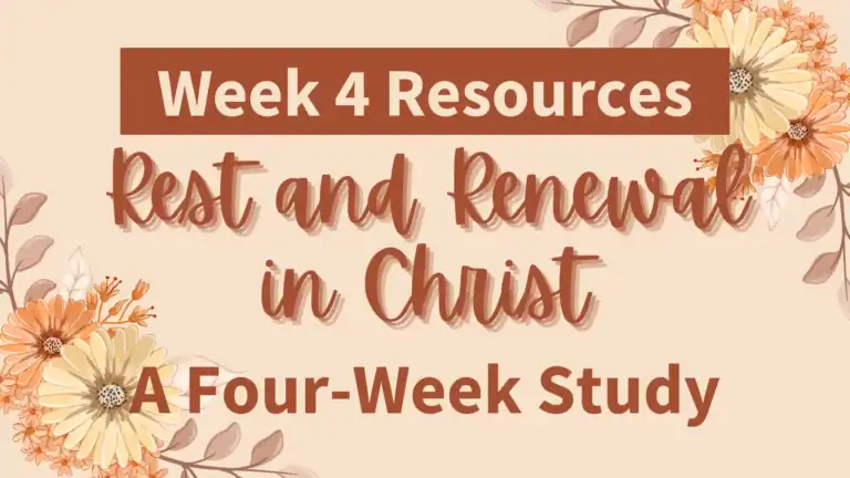Finding Renewal in Christ Resources