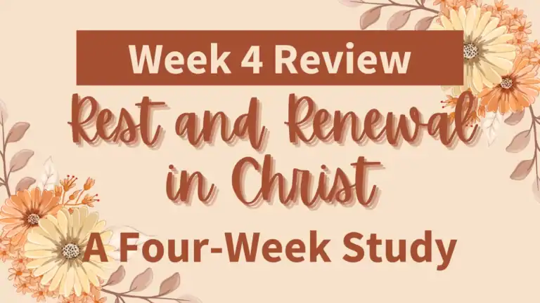 Finding Renewal in Christ Review