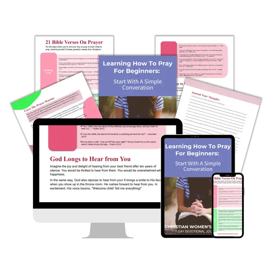 Learning how to pray for beginners 7-Day devotional journal