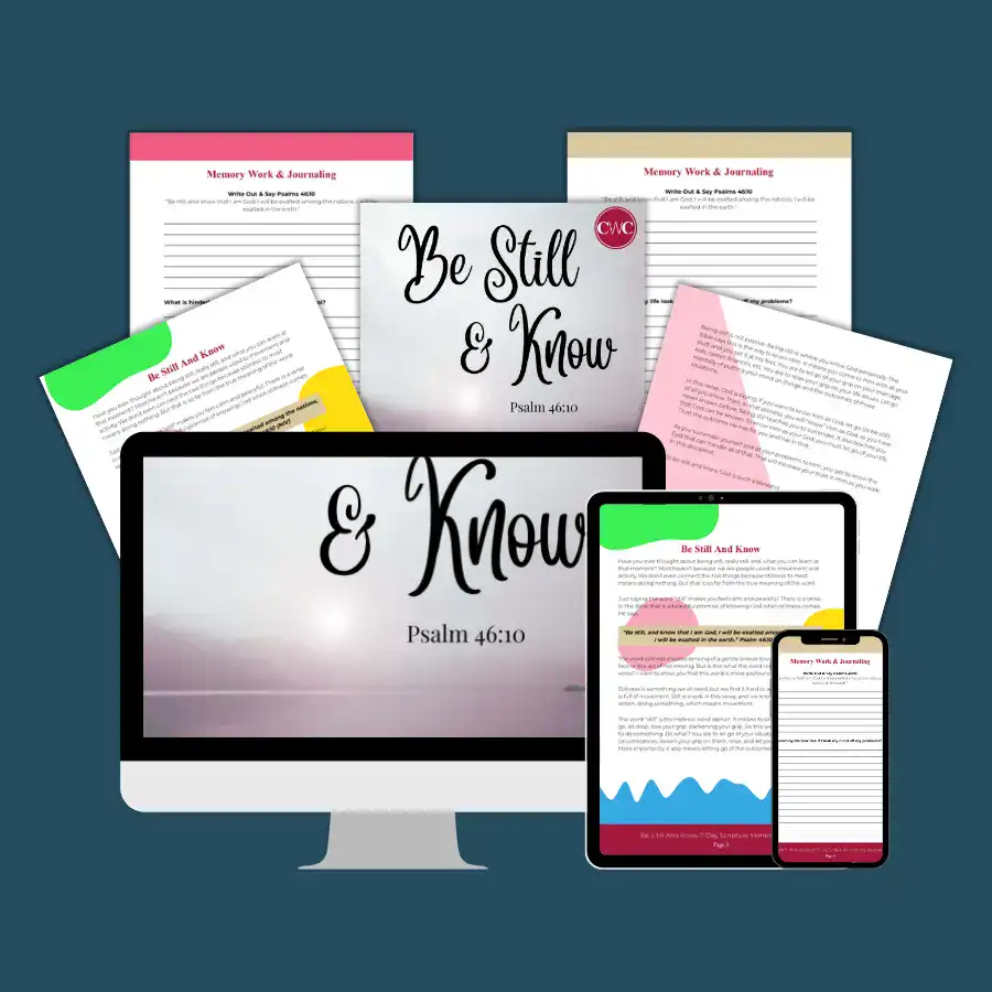 Be Still And Know 7-Day Scripture Memory Journal Download