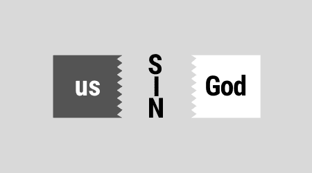 Image showing how we are separated from God by sin Image showing how we are separated from God by sin