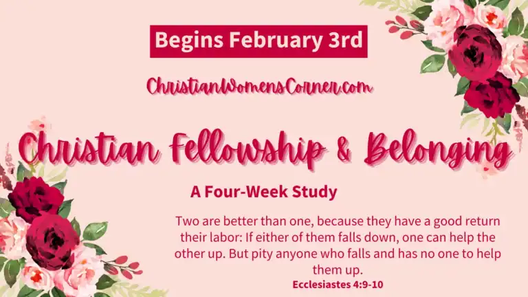 Christian Fellowship and Belonging Bible Study