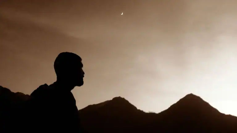 A man looking off into the distance