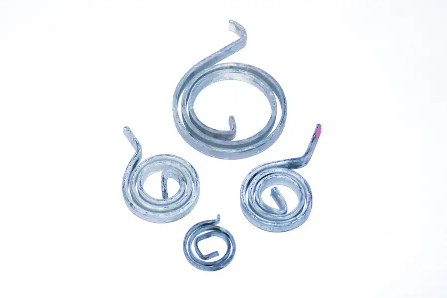 Coiled metal tension springs for industrial applications, manufactured by CHUHATSU North America, Inc.