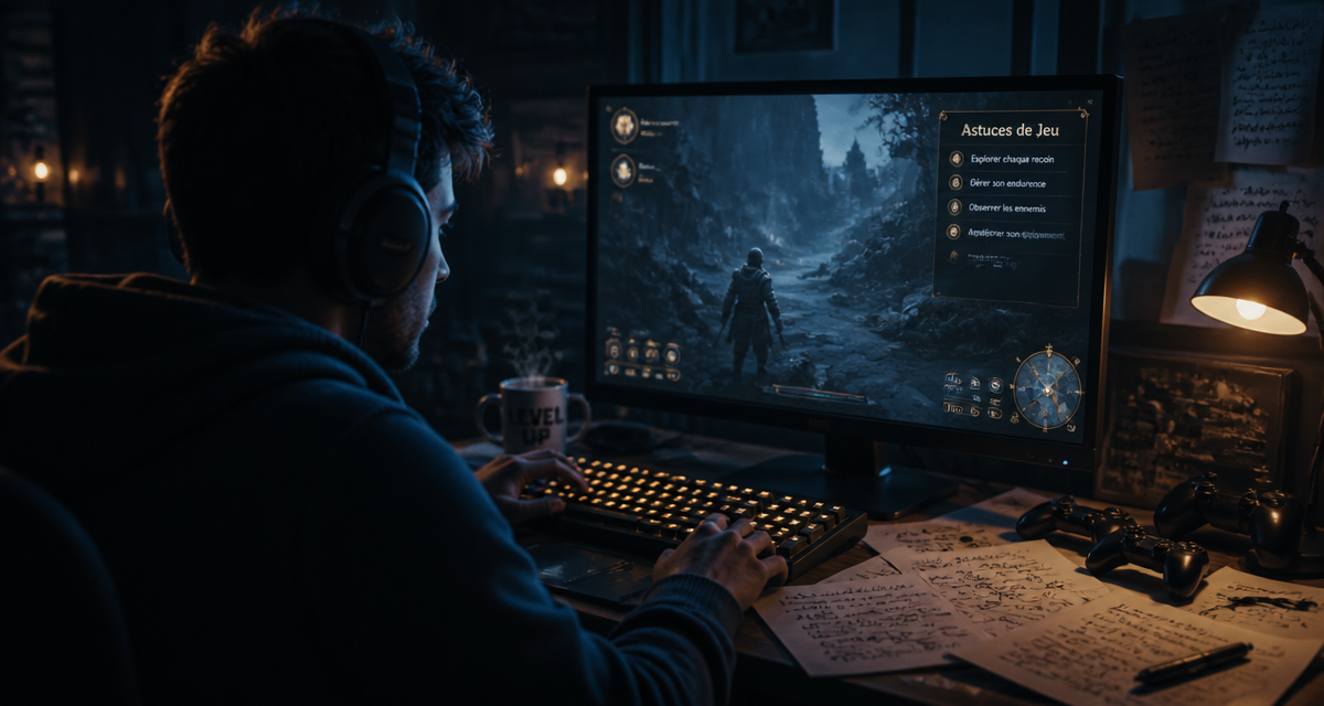 astuces jeu gamer écran casque