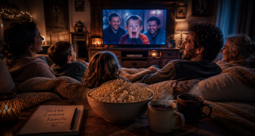 film drole a regarder en famille salon chaleureux