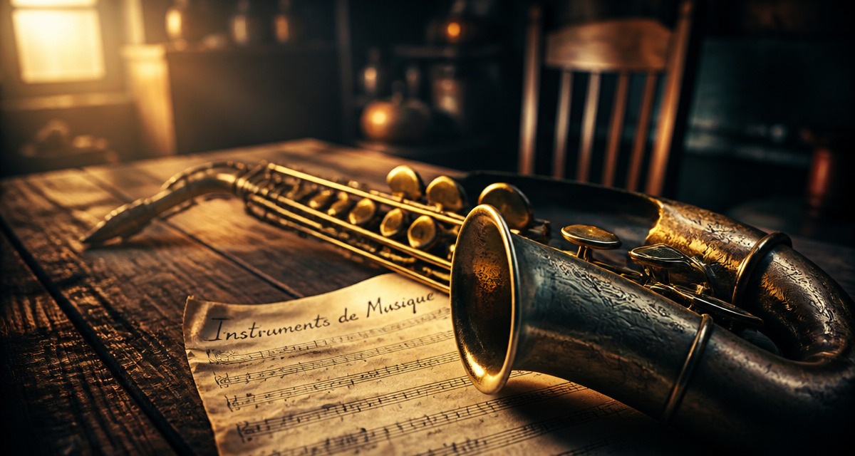 image de instrument de musique saxophone vintage