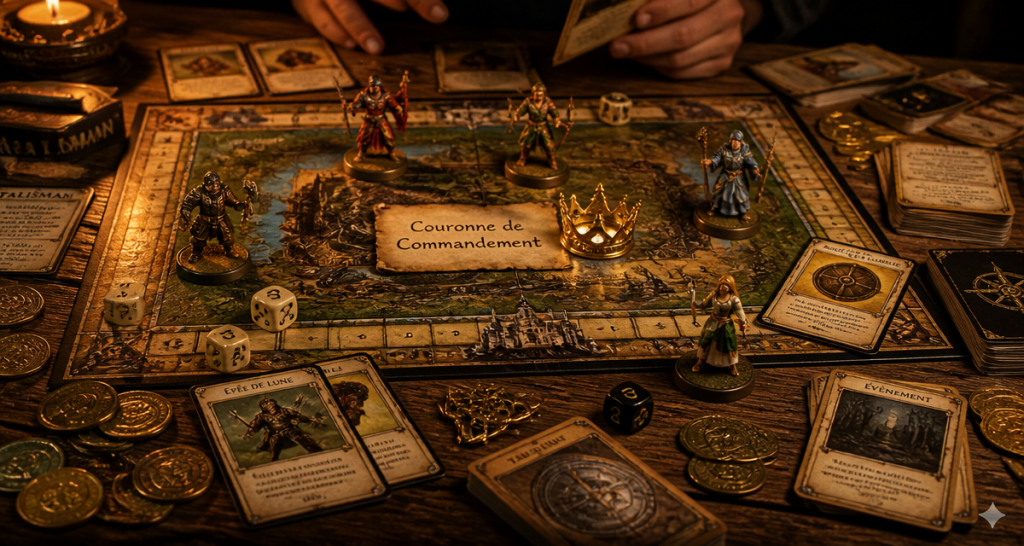 talisman jeu plateau et héros en partie