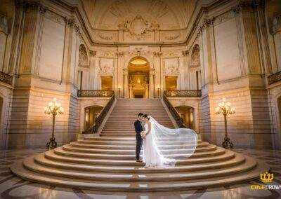 CineCrown San francisco city hall wedding photography.