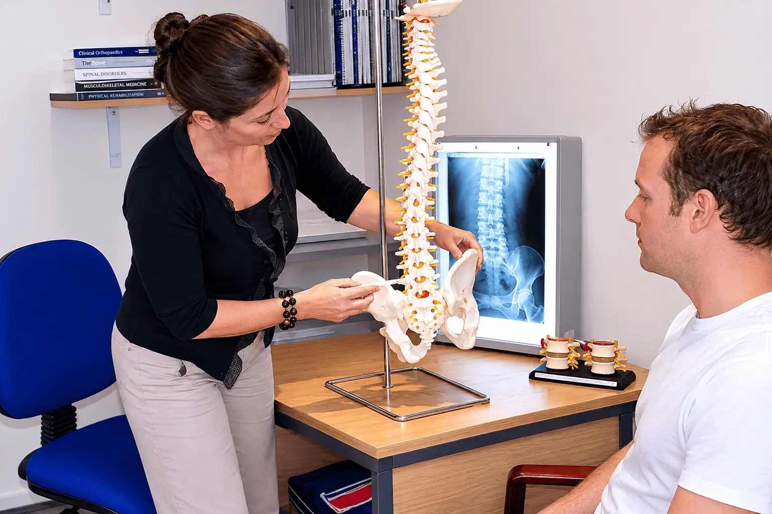 Pernille Larsen - visiting a chiropractor