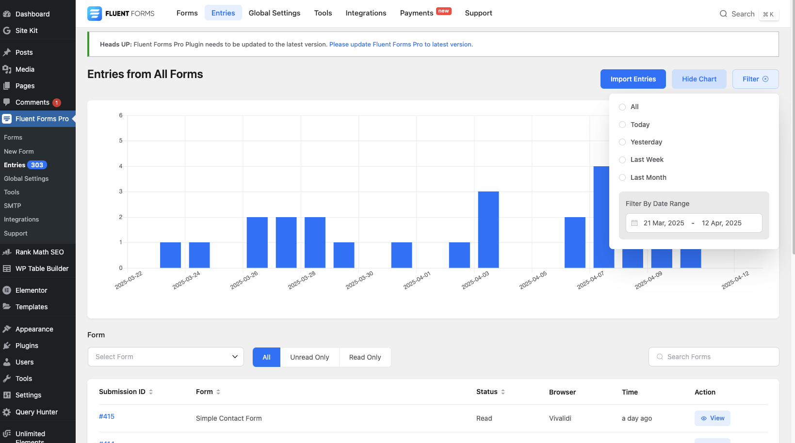 Form Fill Data - Click To Expand