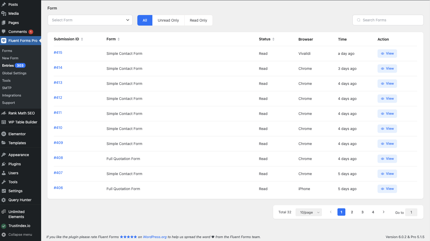 Form Fill Data - Click To Expand