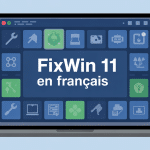 interface fixwin 11 en français sur ordinateur portable