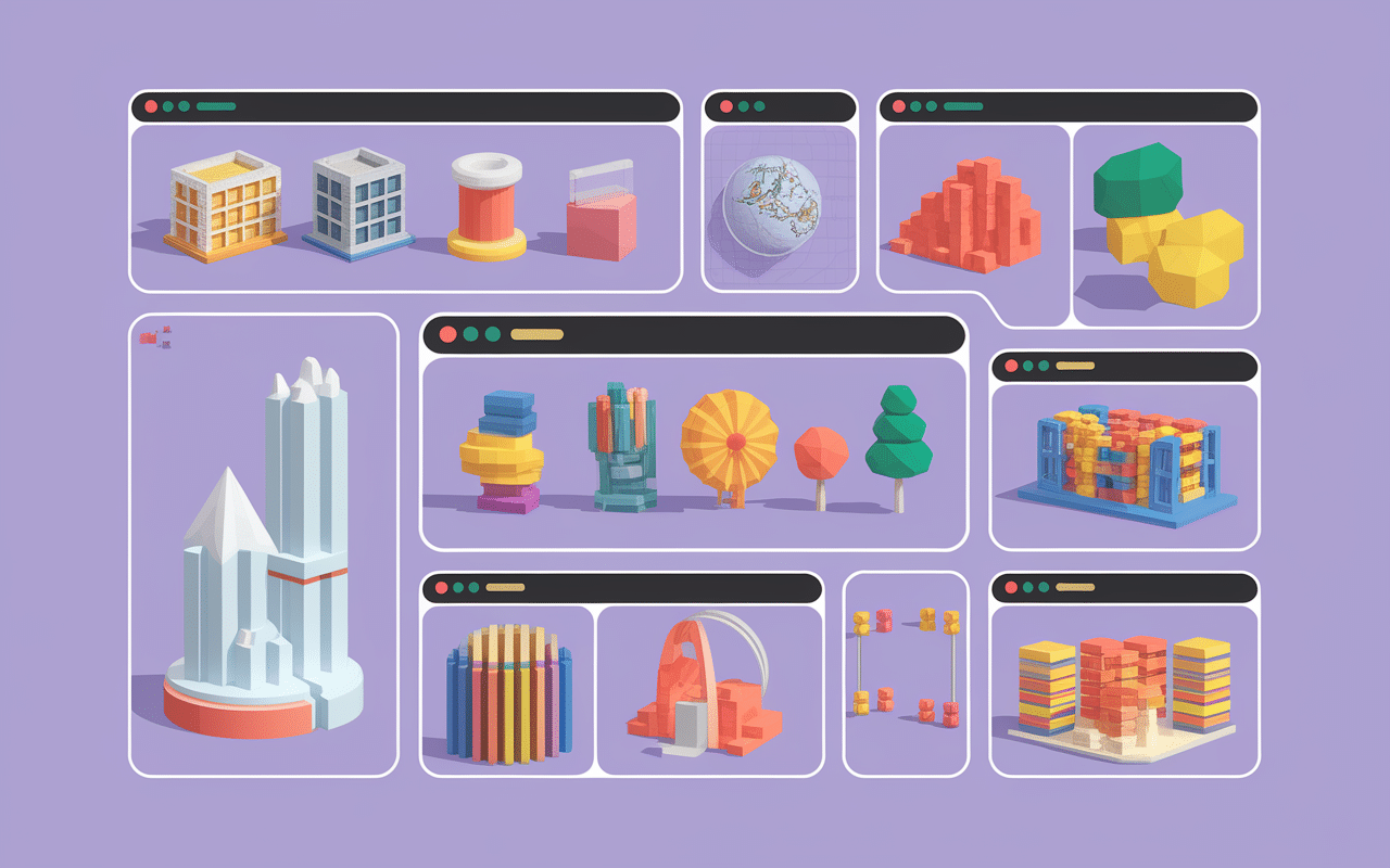 rendernet.ai interface logicielle rendus 3d variés