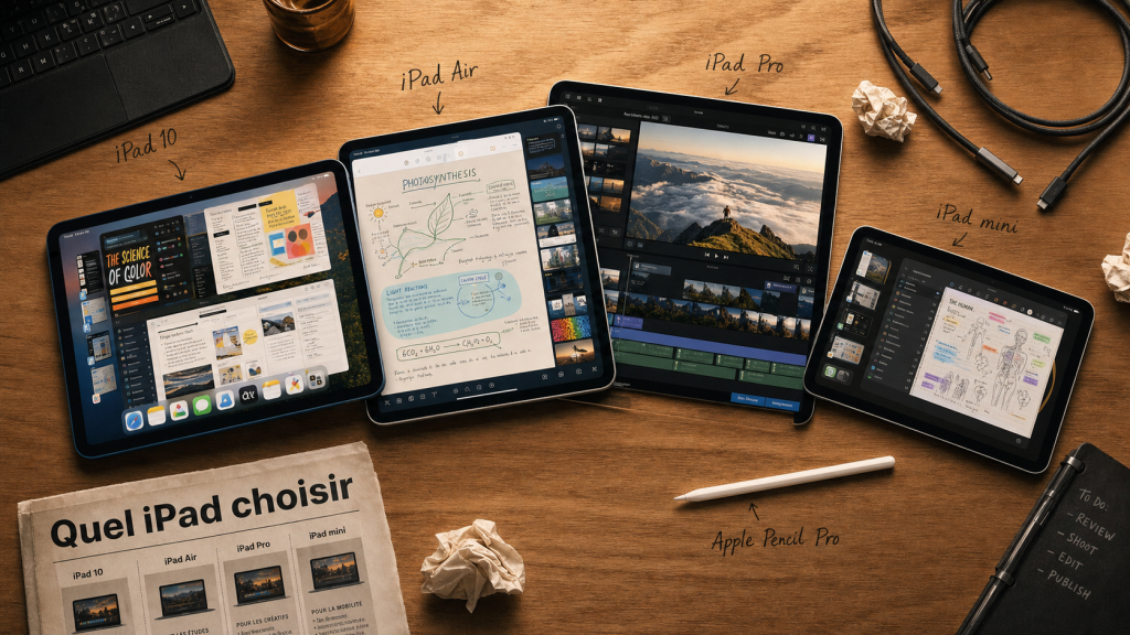 Quel iPad choisir en 2025 ? Le guide complet pour trouver la tablette idéale selon votre usage
