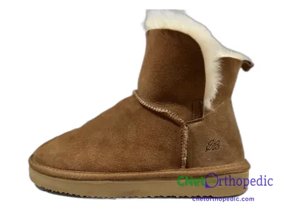 Shoe lift added to a women's UGG boot