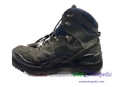 Shoe lift added to a men's black Merrell boot
