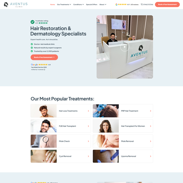 Aventus Clinic Website