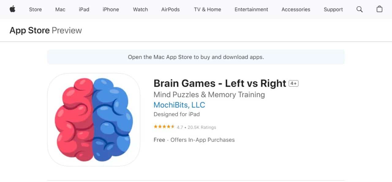 1. Left vs. Right (Best Brain Training Apps & Games)