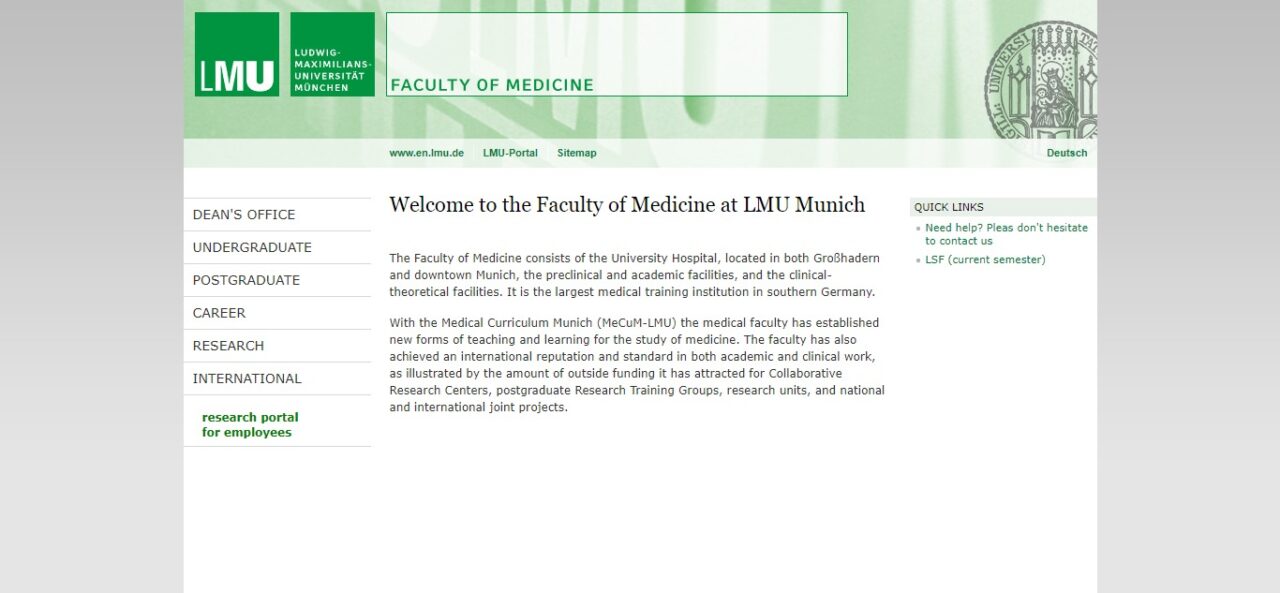 4. University of Munich - Faculty of Medicine (Germany)