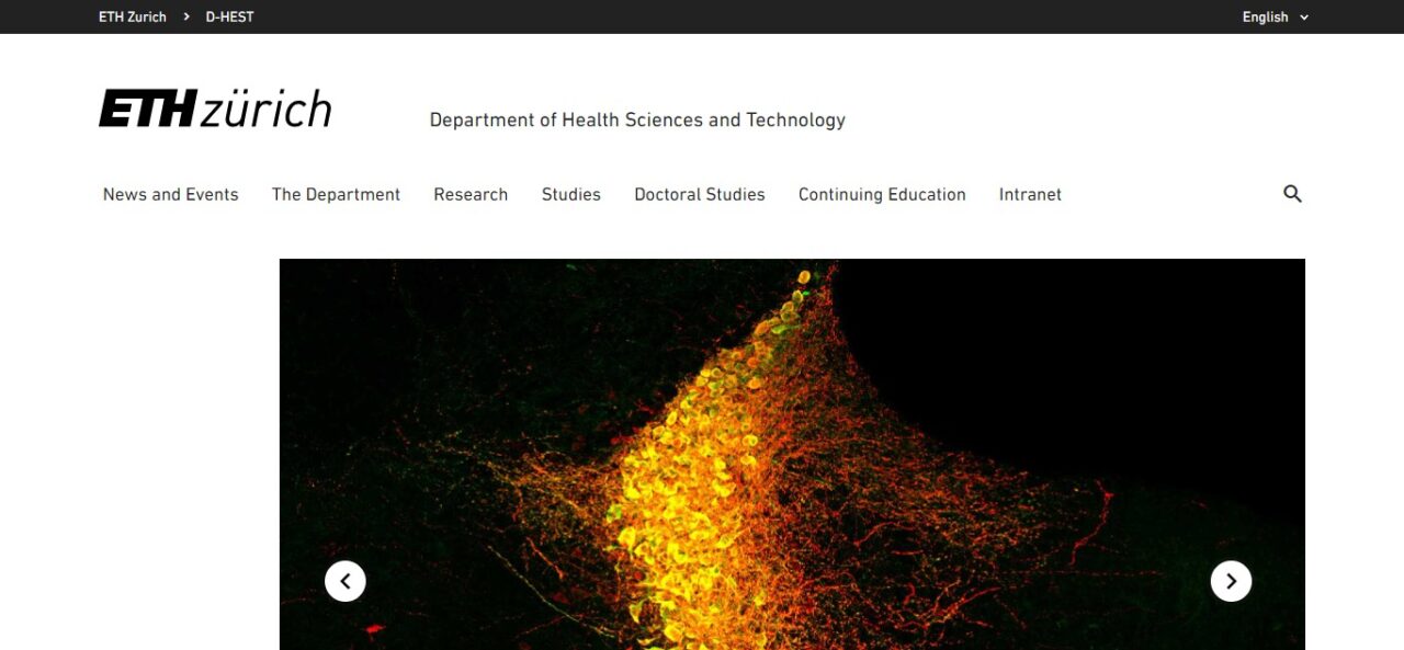 10. ETH Zurich - Department of Health Sciences and Technology (Switzerland) (Best Medical Universities In Europe)
