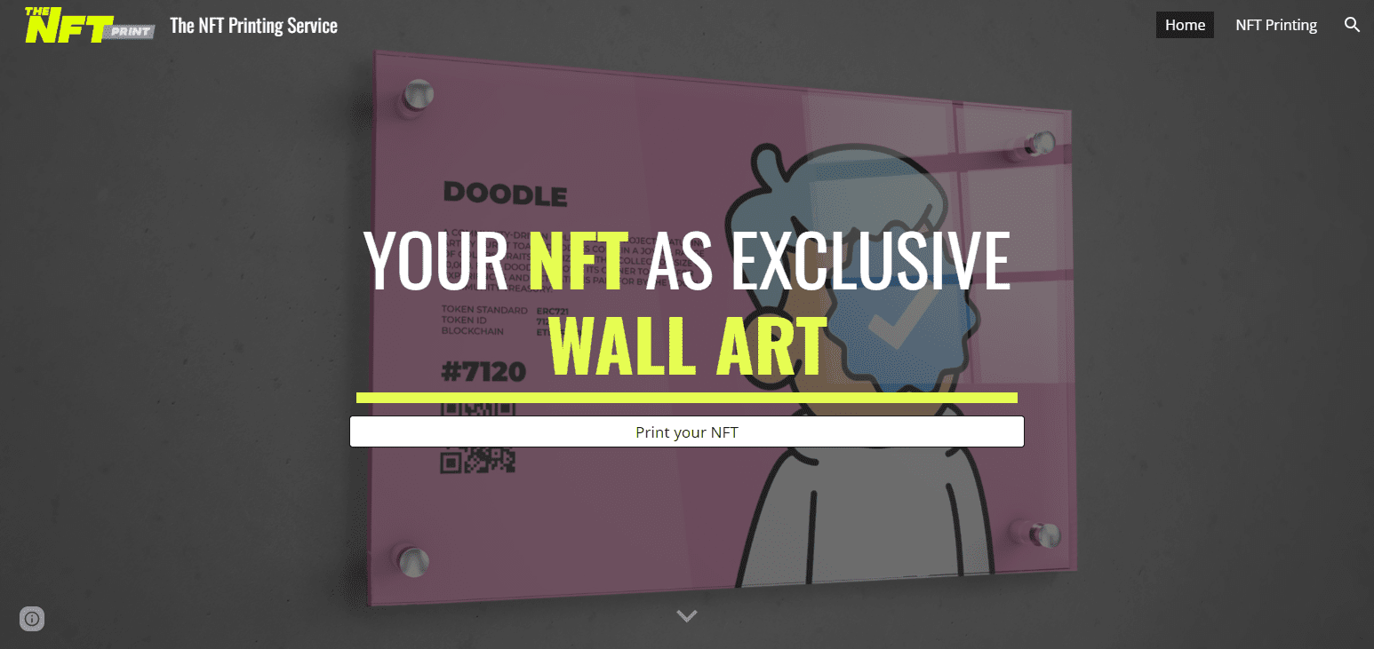 The NFT Print Best NFT Printers For Physical Merchandise