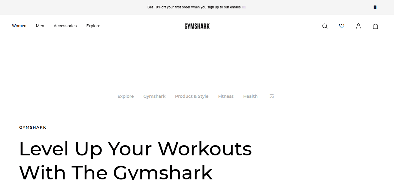Gymshark Training and Fitness