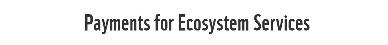  Payments for Ecosystem Services (PES)