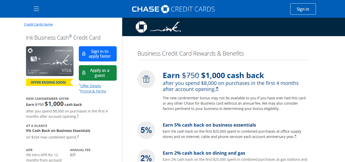 Ink Business Cash