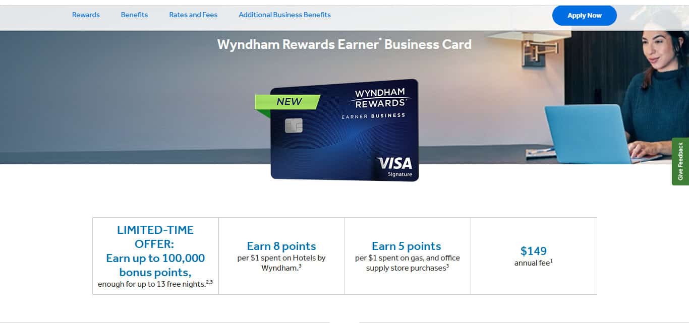 7. Wyndham Rewards Earner Business Card