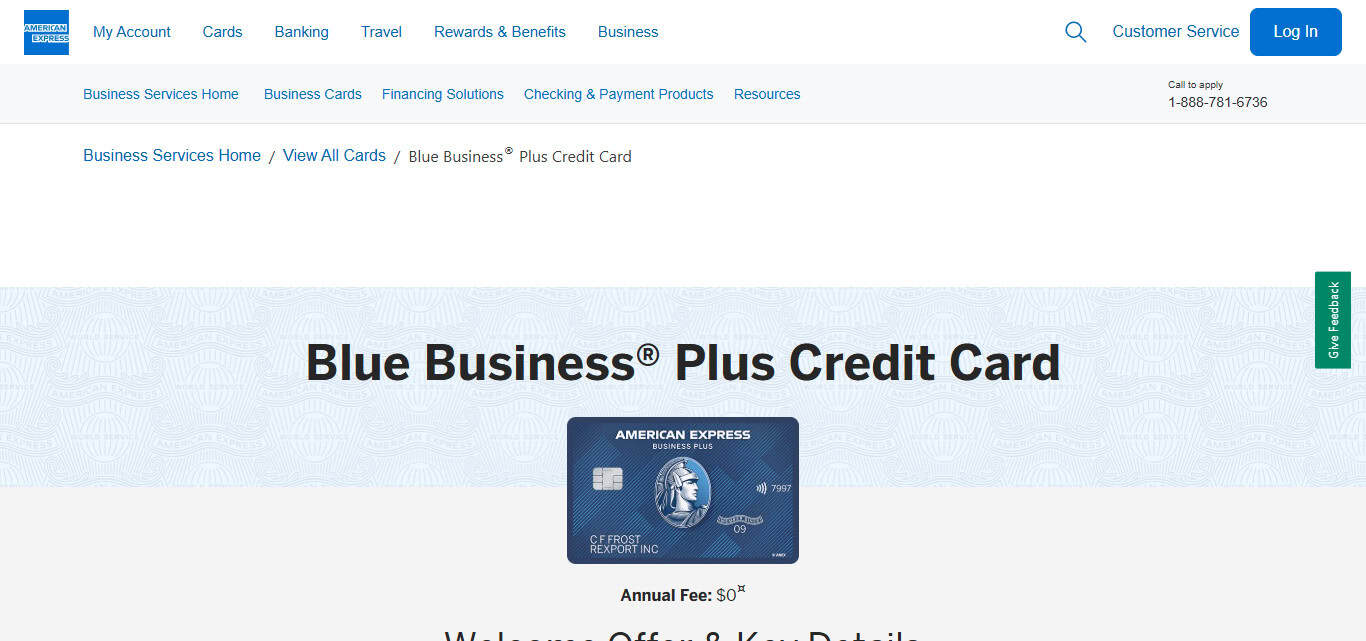 American Express Blue Business Plus