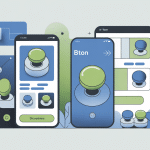 Illustration concept bton boutons interfaces