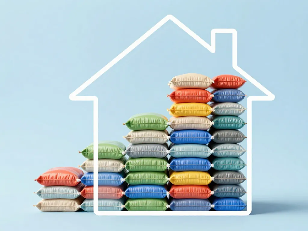 combien de sac de laine de roche pour 100m2 visualisation calcul sacs