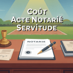 illustration coût d'un acte notarié pour une servitude