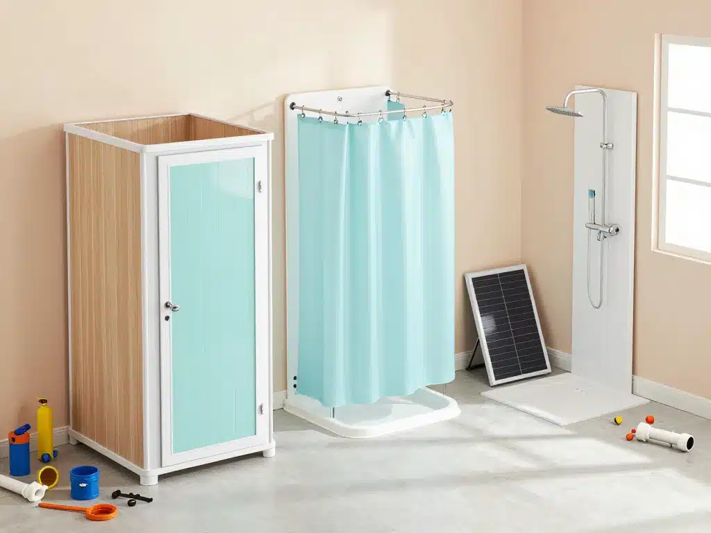 Options économiques douche provisoire pendant travaux