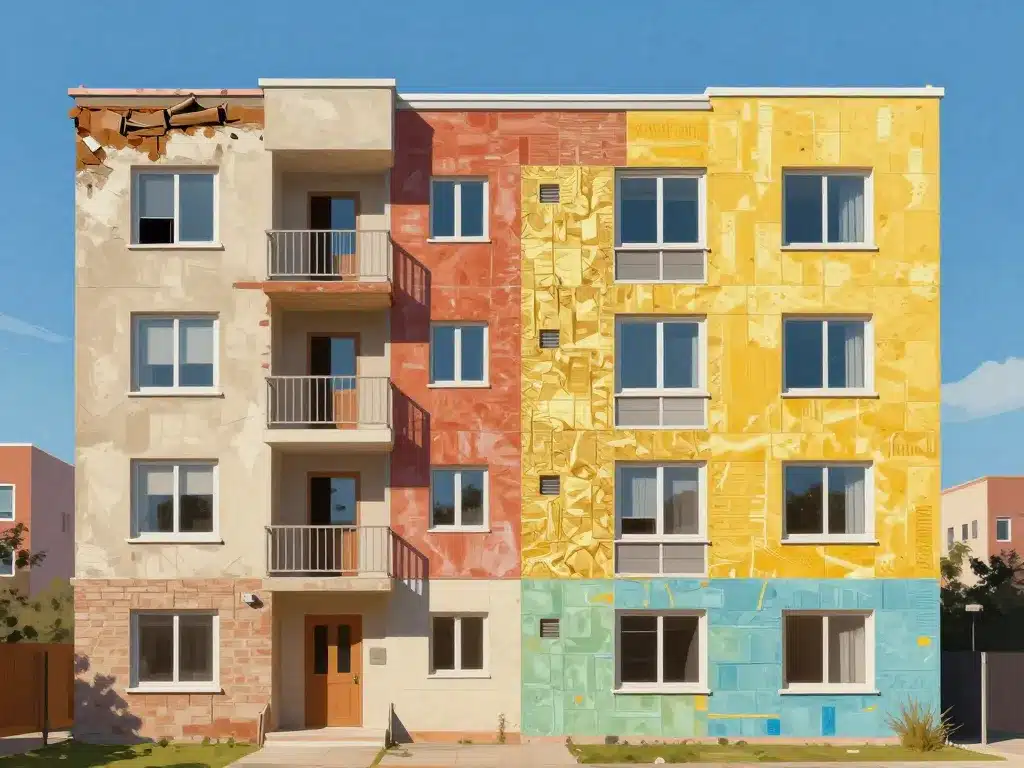 Rénovation immeuble année 70 avant après modernisation