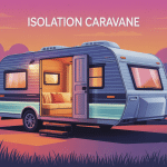 illustration isolation caravane moderne confortable