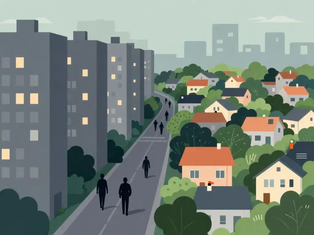 Contraste quartiers La Courneuve quartier dangereux