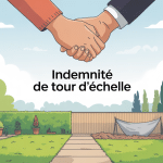 montant indemnité tour d'échelle accord échafaudage voisins