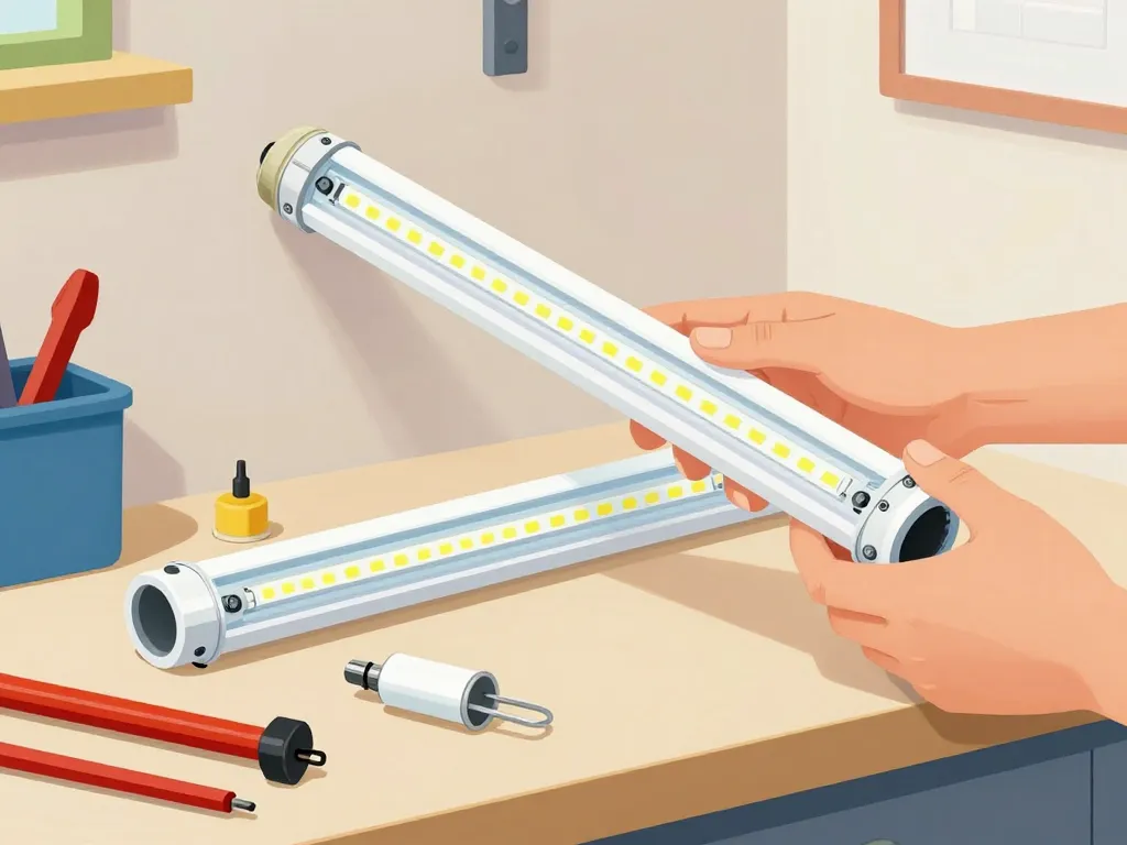 réparation néon qui clignote remplacement LED