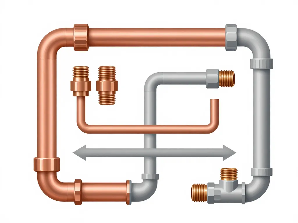 schéma plomberie 15 21 différenciation tubes et raccords
