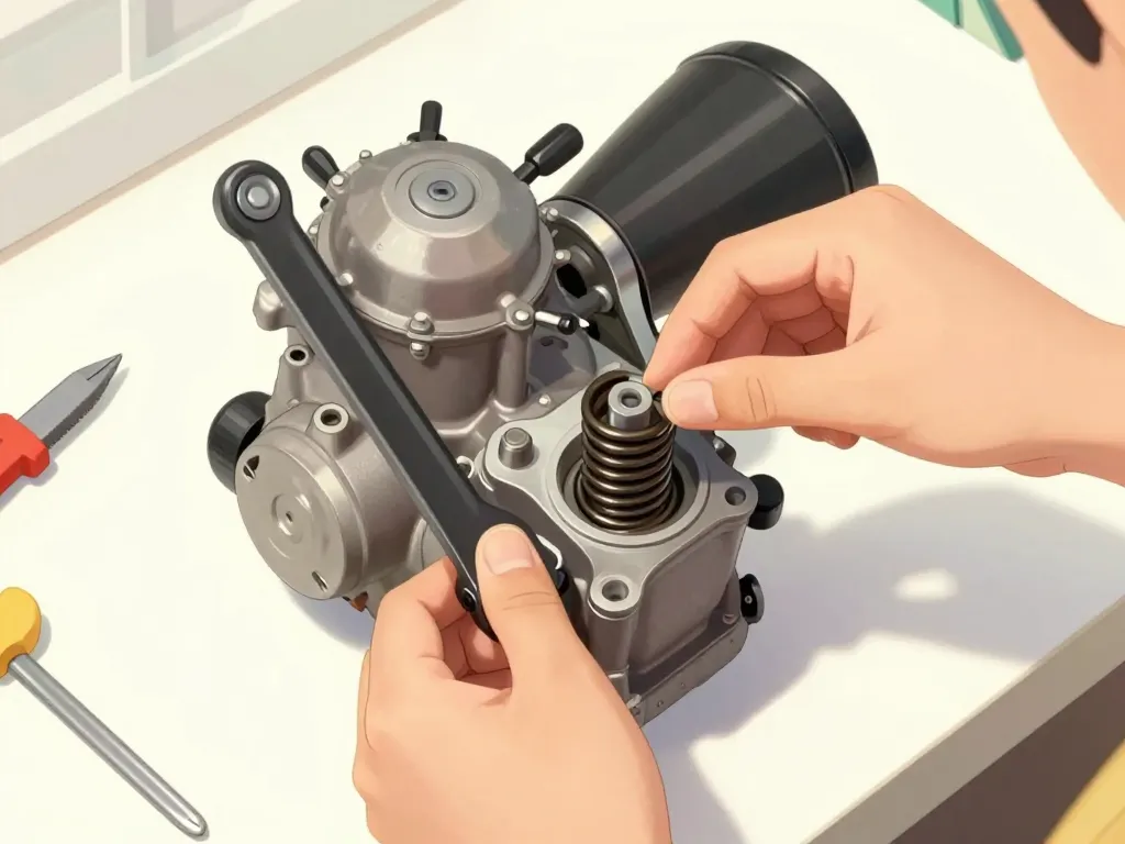 schema montage ressort regulateur briggs-stratton etapes montage et reglage