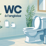 illustration wc à l'anglaise design salle de bains