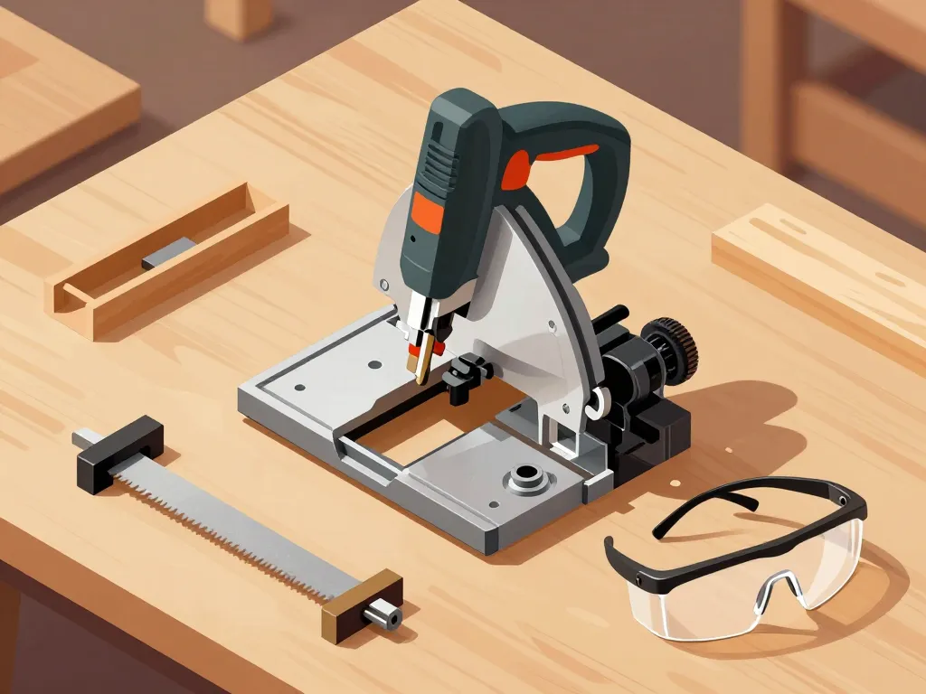 Outils pour couper en biseau proprement sur établi